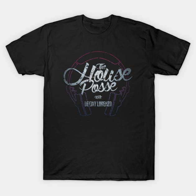 Heavy Grunge Red Headphone (The House Posse) T-Shirt by The House Posse